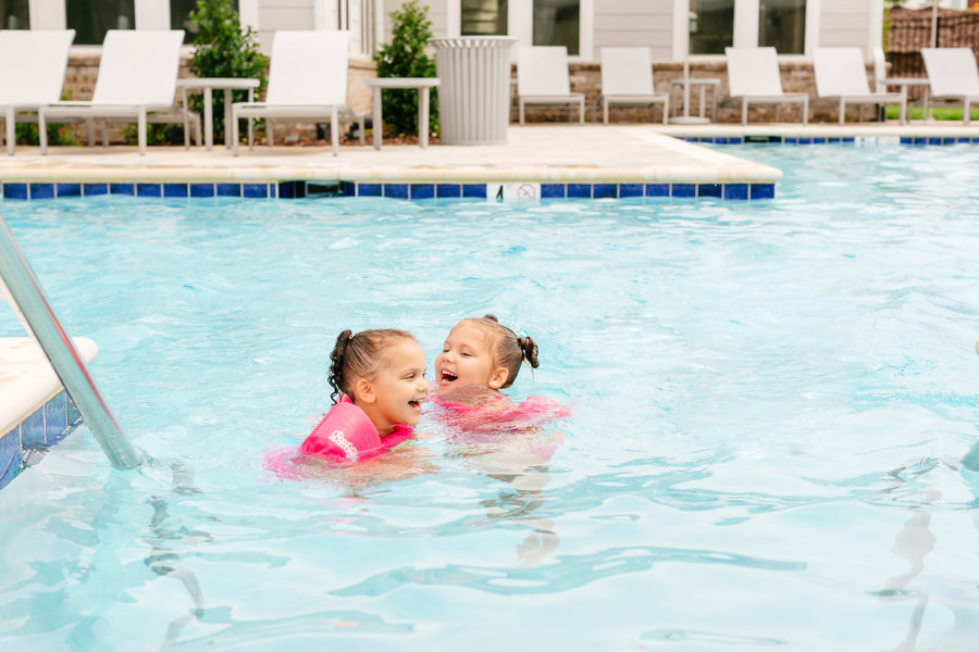 kids in the pool